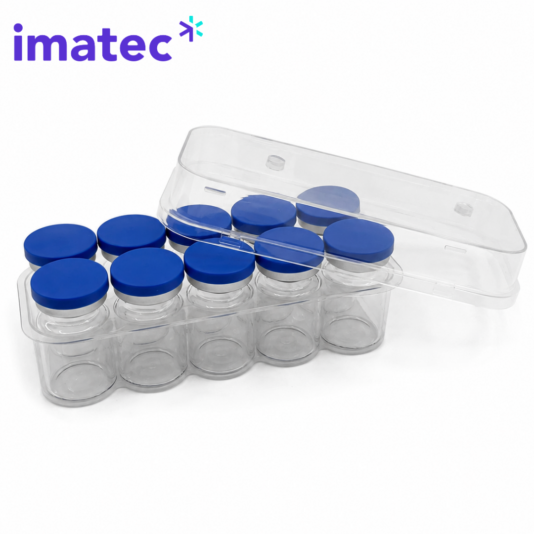 5ml Clear Glass Vials with Crimped Caps (Sterile)