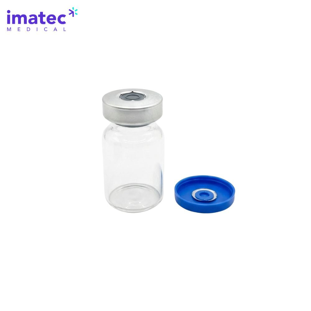 5ml Clear Glass Vials with Crimped Caps (Sterile)