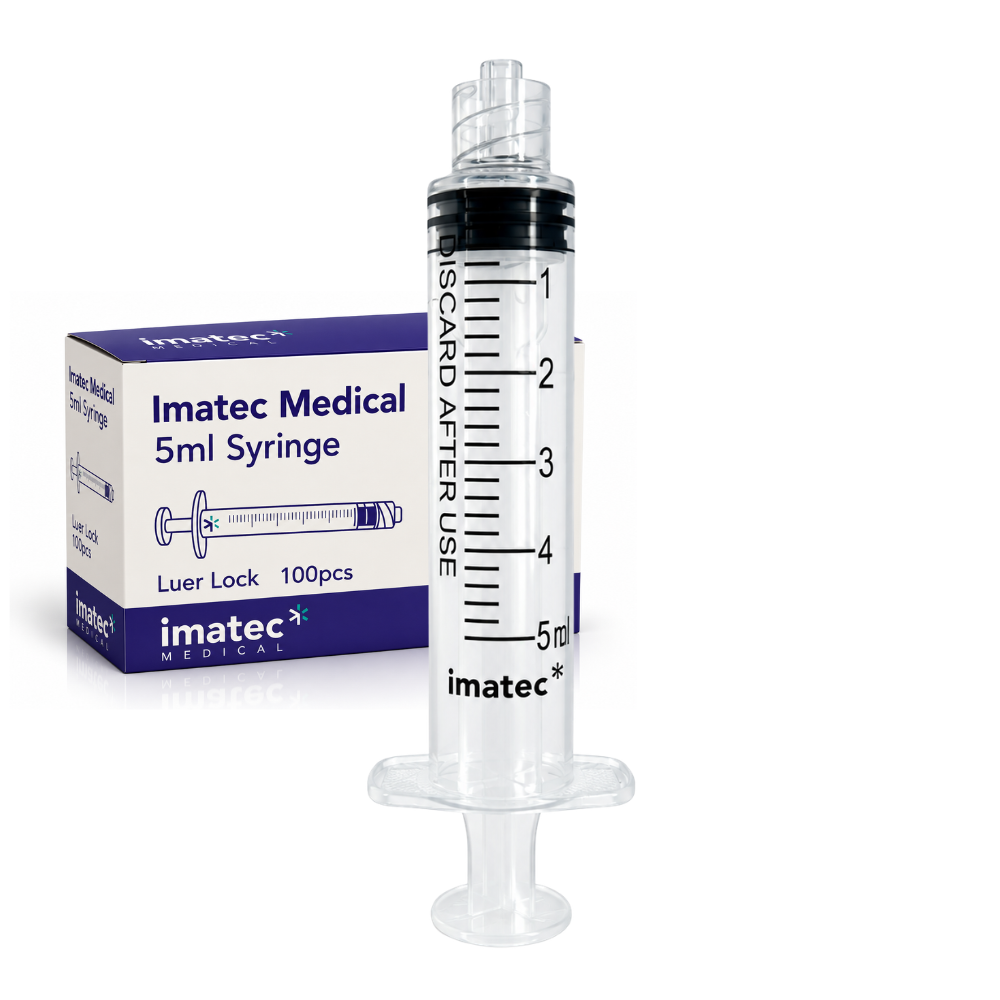 Luer Lock Syringe - 2ml, 3ml, 5ml & 10ml - Box of 100