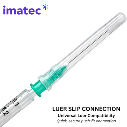 Exactec 1ml Two Part Low Dead Space Luer Slip Syringes (box of 100)