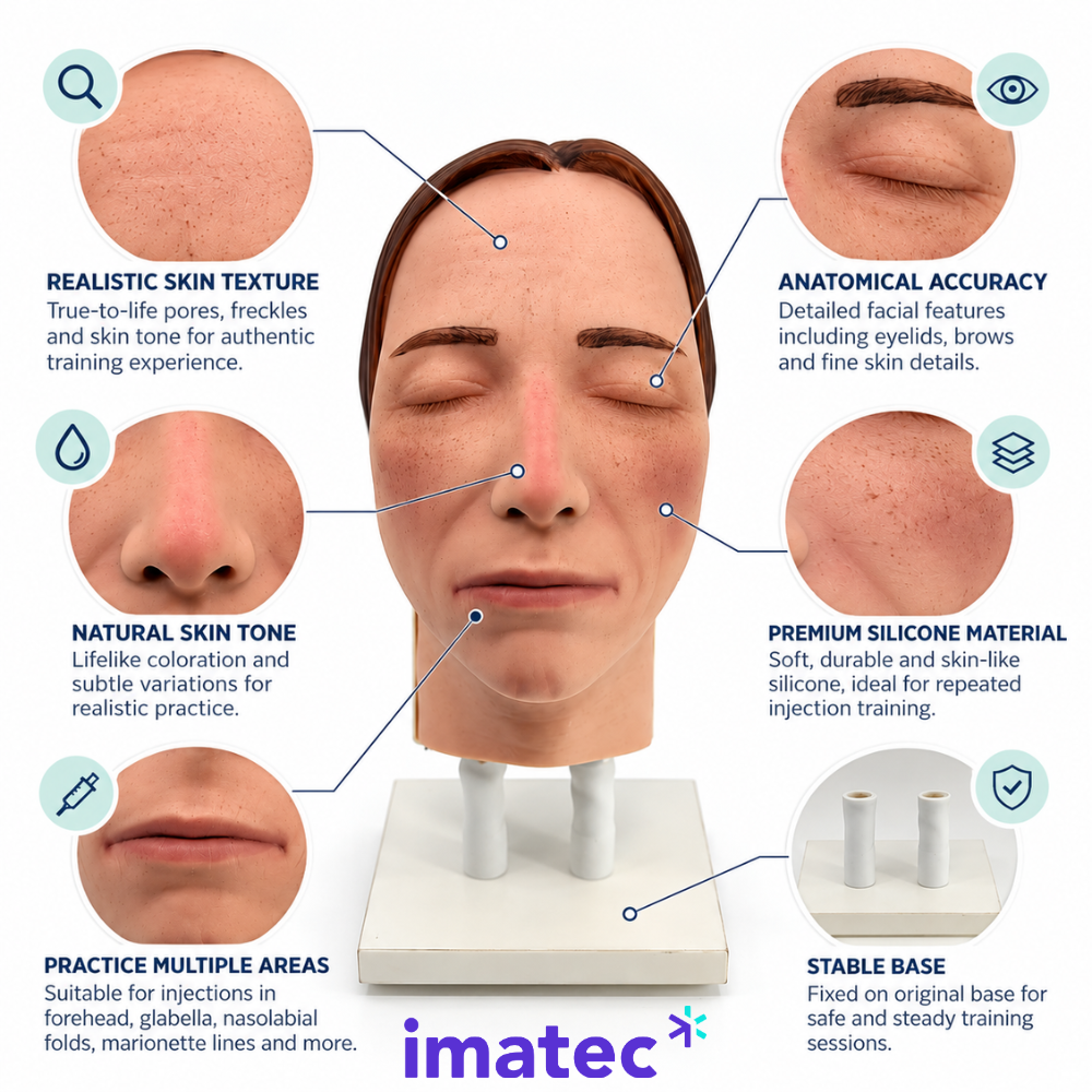 Facial Injection Training Head by Imatec Medical