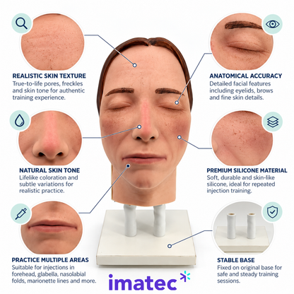 Facial Injection Training Head by Imatec Medical
