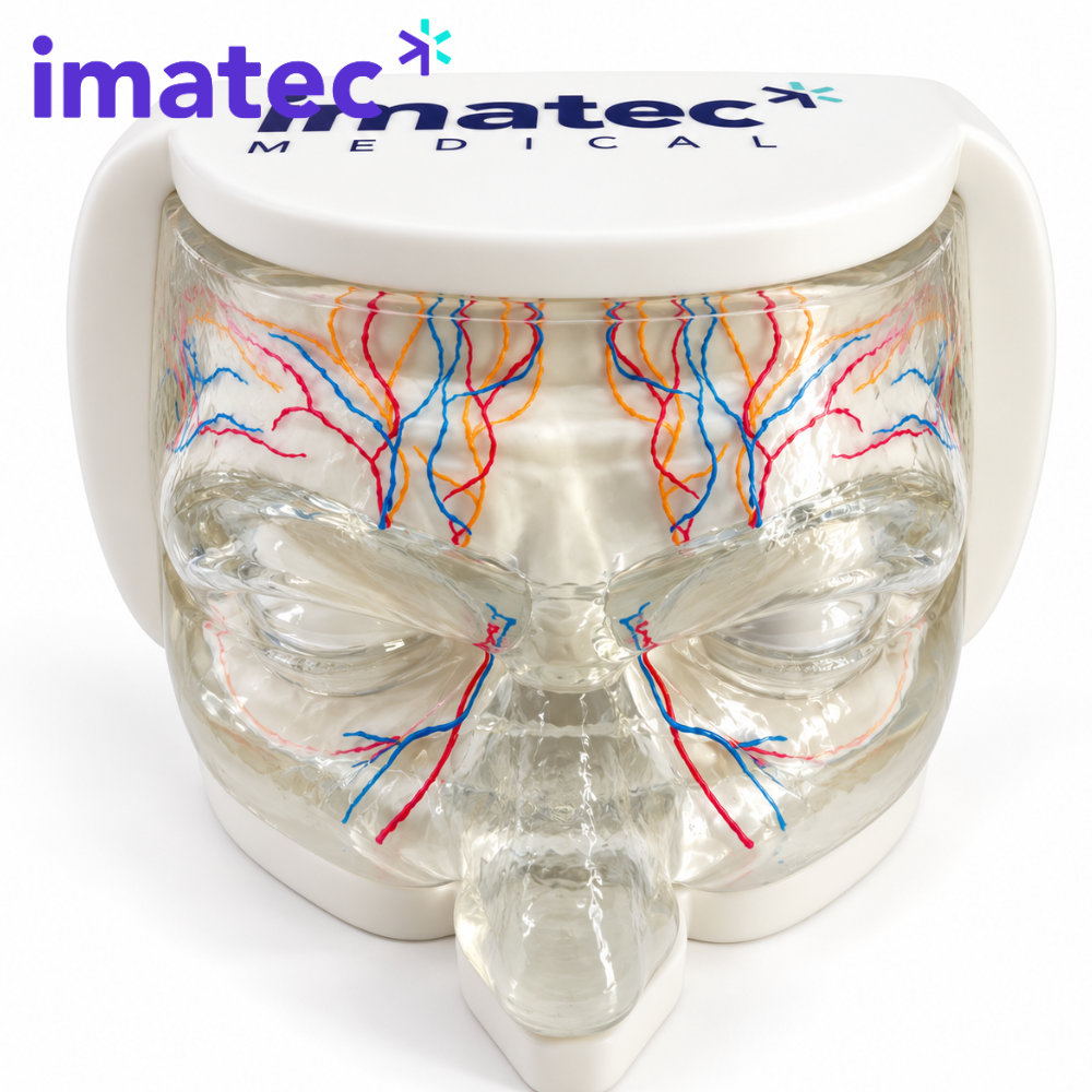 Transparent Facial Injection Training Model by Imatec Medical