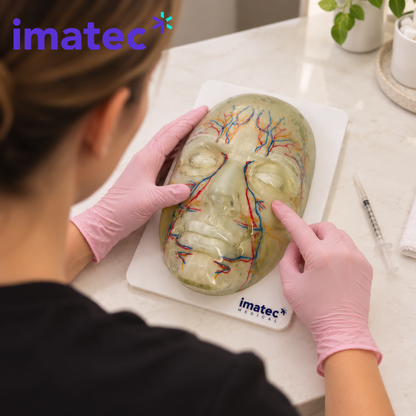 Transparent Facial Injection Training Model by Imatec Medical