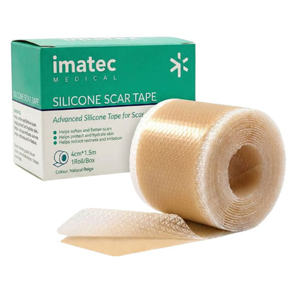 Silicone Scar Tape (4cm x 1.5m) Natural Beige by Imatec Medical