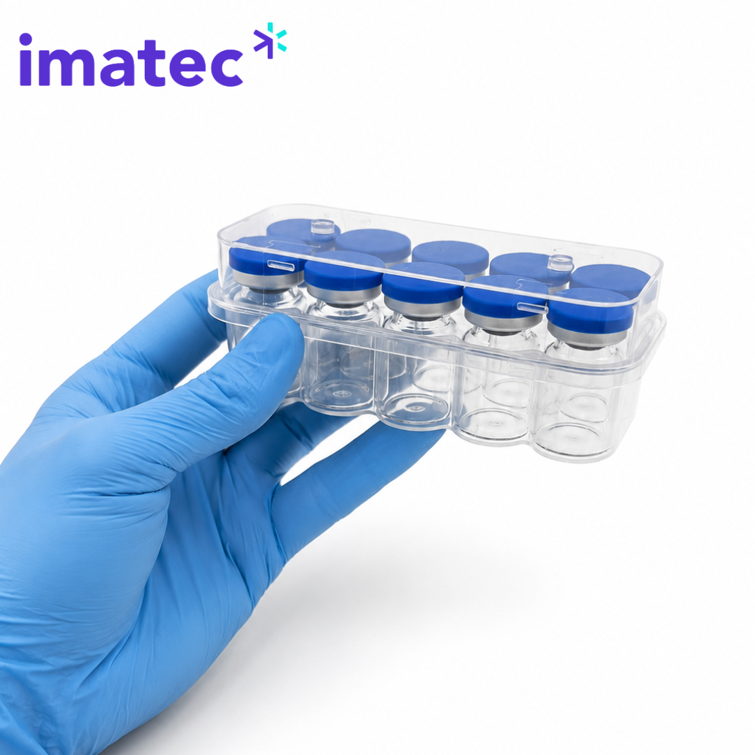 5ml Clear Glass Vials with Crimped Caps (Sterile)