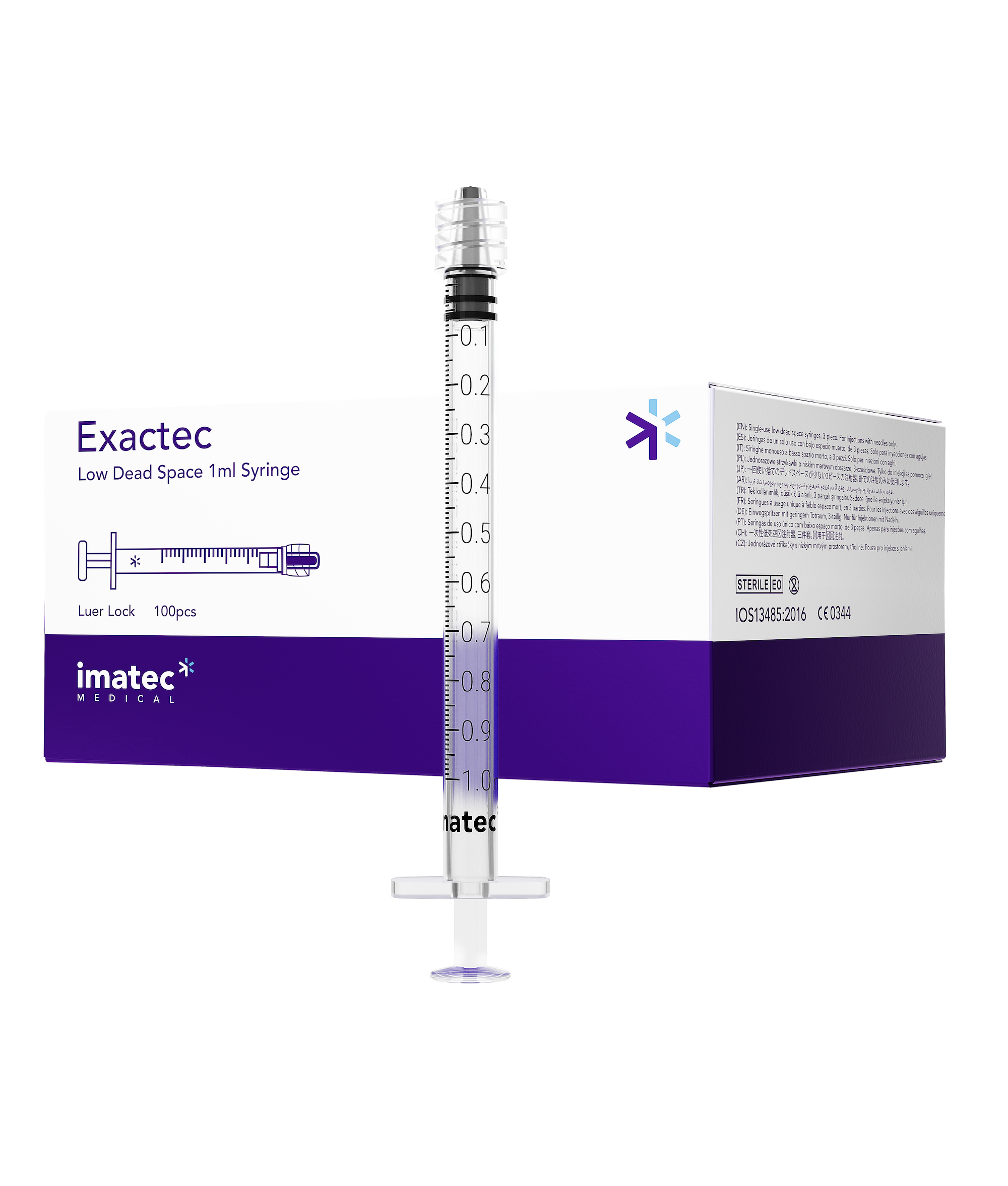 Exactec 1ml LDS Luer Lock Syringes – Imatec Medical