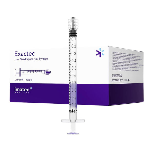 Exactec 1ml LDS Luer Lock Syringes
