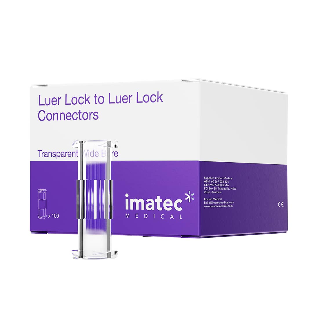 Luer Lock to Luer Lock Connectors (Wide Bore for Fat Transfer)
