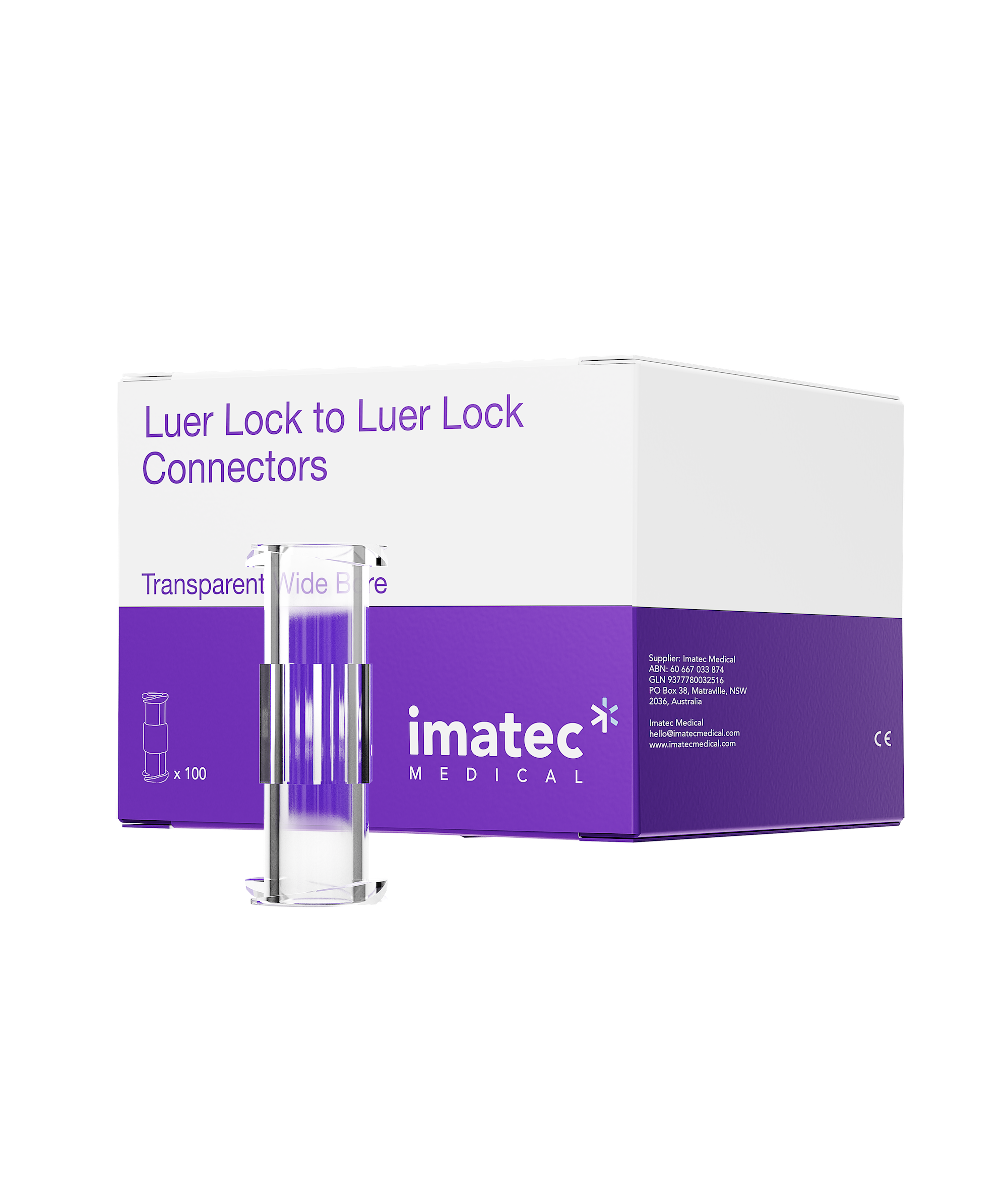 Leer Lock Module Luer Lock to Luer Lock Connectors (Wide Bore for Fat Transfer) – Imatec ...